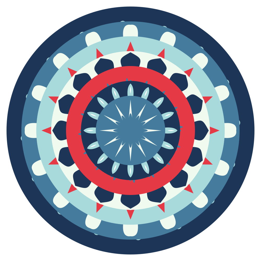 Leaves Mandala | 7-Layer 3D Shadow-Box Template