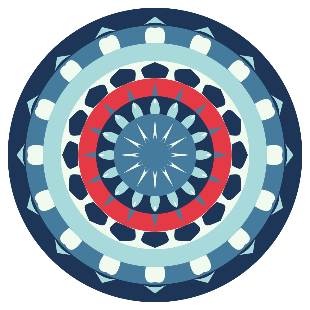 Stacked Leaves Mandala Art | 7 Layer Cut File Set